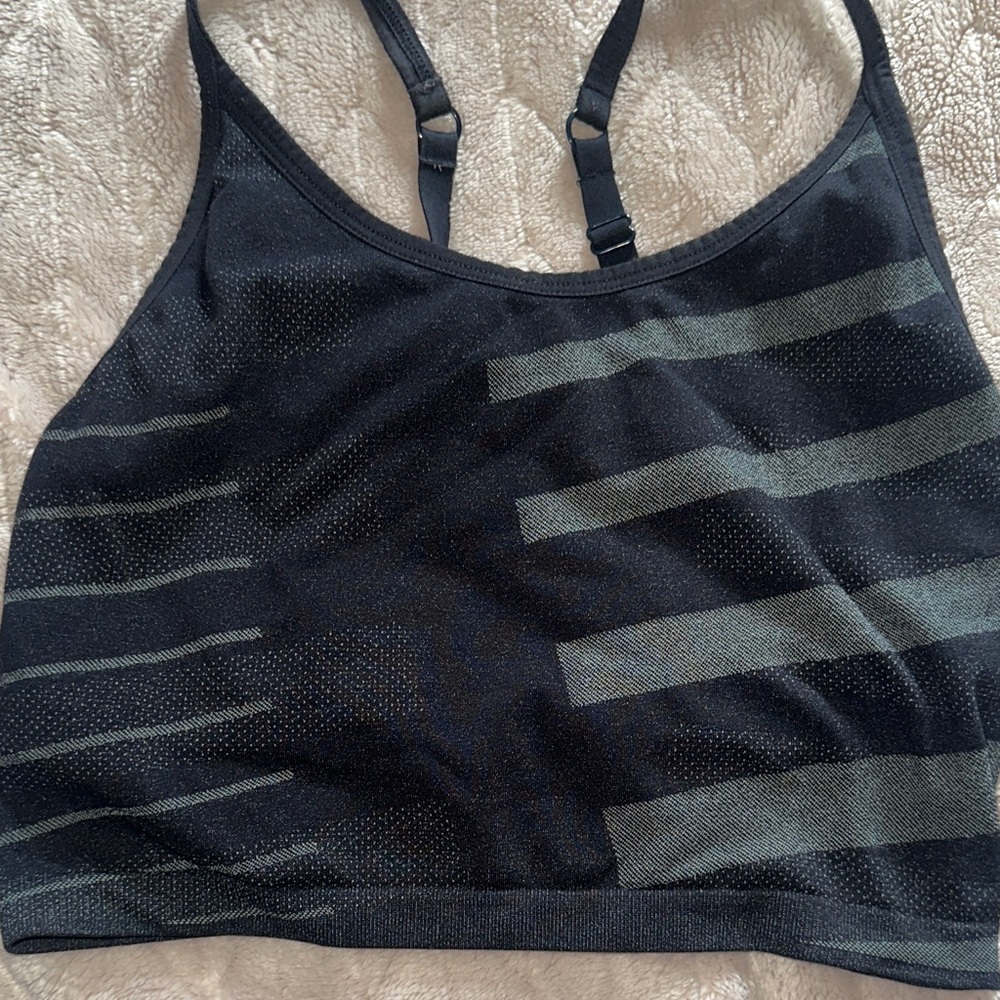Gymshark Black and Gray Sports Bra